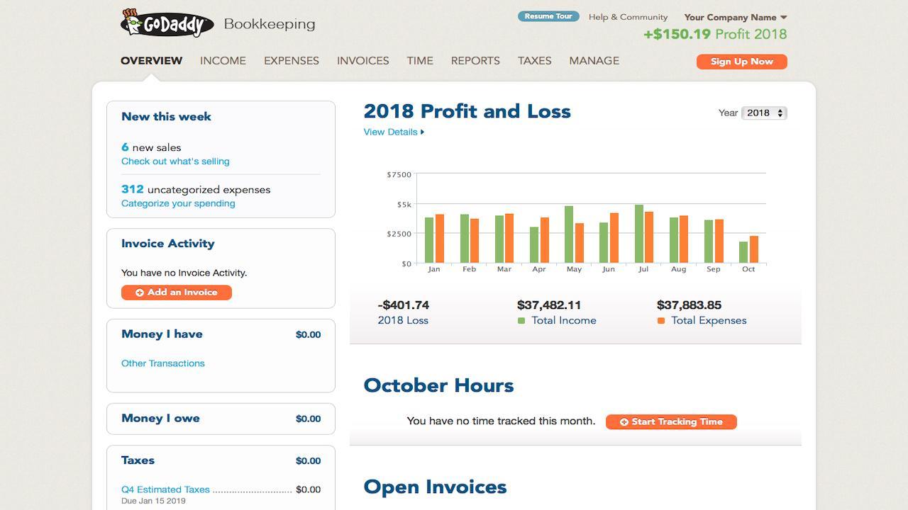 GoDaddy Bookkeeping