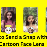 How to Send a Snap with the Cartoon Face Lens